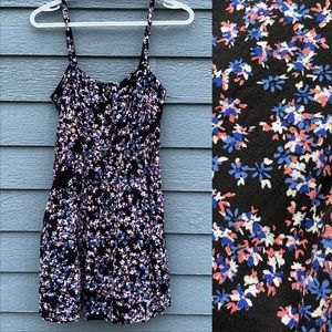 EXPRESS Ditsy Floral Mini Dress